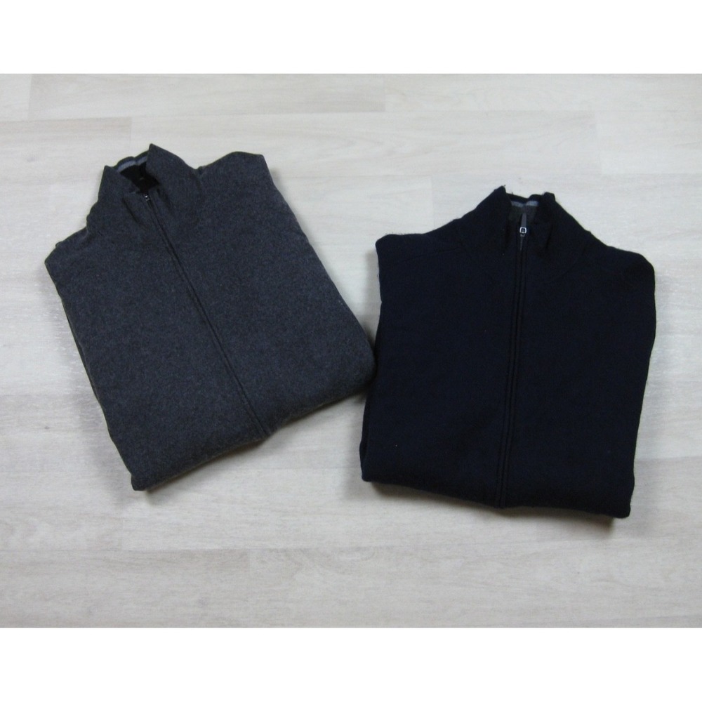 Mack Weldon Tech Merino Sweater Men's (XL) 1/4 Zip Pullover Preppy Lot of 2